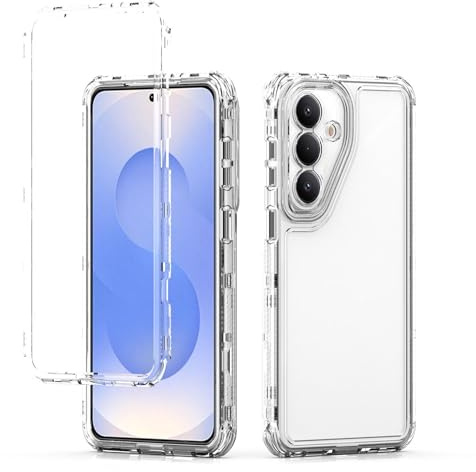 Wigento Handy Hülle Hybrid für Samsung Galaxy S26 Plus 5G TPU/Acryl Schutz Transparent