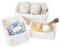 La Jolíe Muse Woven Storage Baskets, Recycled Paper Rope Bin Organizer Divider for Cupboards Drawer Closet Shelf Dresser, Set of 3 (White)