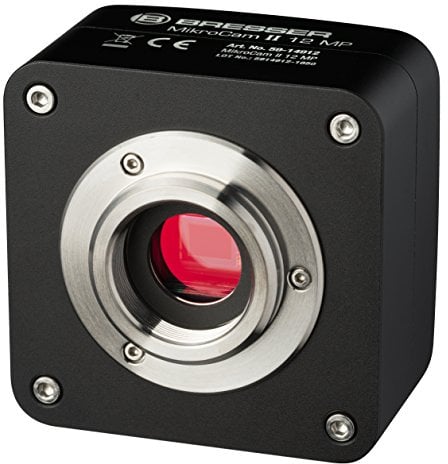 Bresser Mikroskop Kamera MikroCam II mit 12 MP Sony CMOS Chip und USB 3.0 für hohe Bildwiederholraten bei gleichzeitig hoher Auflösung