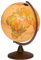 Idena 22904 - Leuchtglobus, im antiken Stil, mit LED Beleuchtung und Ein- und Ausschalter, Durchmesser ca. 30 cm, physikalisches und politisches Kartenbild