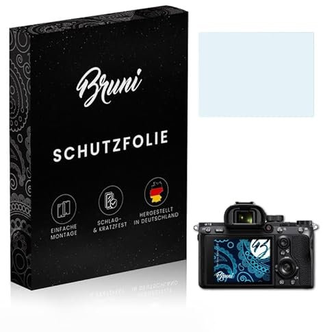 Bruni Protecteur d'écran compatible avec Sony Alpha a7 III Film Protecteur, cristal clair Écran protecteur (2X)