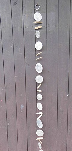 Deko-Impression Zauberhafte Girlande, Windspiel, Treibholz, Perlmutt grau 120 cm