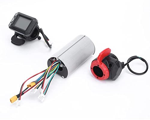 Alomejor 5,5 Zoll Fahrrad Controller Set, Regler + Gas + Bremskombination Eingestellt Für E-Bike(Controller + Throttle + Brake)