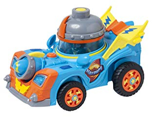SuperZings Rivals of Kaboom - Geheimspione - Kid Kazoom Fahrzeug (PSTSP112IN50) mit Kanone, enthält 1 Figur