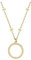 SOFIA MILANI - Damen Halskette 925 Silber - vergoldet/golden - Kreis Anhänger - N0405