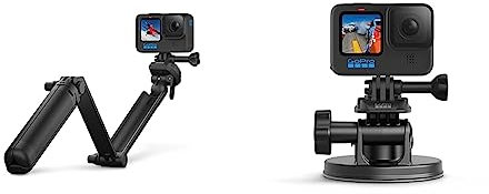 GoPro 3-Way 2.0 (Tripod/Grip/Arm) - Official GoPro Accessory & Suction Cup Mount