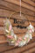 Trockenblumenkranz Wandkranz Türkranz Boho Kranz Trockenblumenkranz personalisiert Hochzeit Weihnachtsgeschenk Geschenk Flower Loop (Schwarz) (Pampasgras)