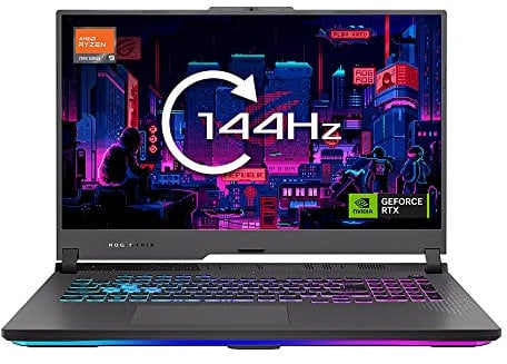 ASUS Laptop ROG Strix 17 G713PI 17.3” Full HD 144Hz Gaming Laptop (AMD Ryzen 9-7845H, NVIDIA GeForce RTX 4070, 16GB RAM, 1TB SSD, Windows 11)