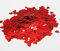 CC wonderland zone 50g Konfetti Herzen Rot,Tischkonfetti Metallic Herzform Mehrfarbig für Party Hochzeit Dekoration(Φ1.5cm)