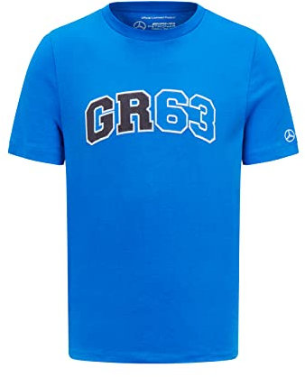 Mercedes AMG Petronas Formula One Team - George Russell Logo T-shirt - Blue - Men - Size: 3XL