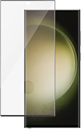 Panzer Glass Displayschutz Samsung Galaxy S23 Ultra, Ultra-Wide Fit | stoßfeste & kratzfeste Panzerfolie für das S23 Ultra, antibakterielle & schmutzabweisende Beschichtung, Platz für Schutzhülle