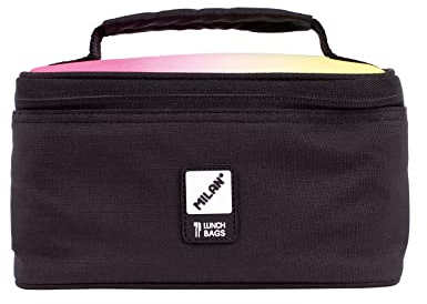 MILAN® Bolsa isotérmica porta alimentos 1,5l serie SUNSET, negra