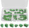 CEMYDEYO Morsetti a vite PCB, 50 pezzi, 2,54 mm, 0,1, Pitch PCB Mount Screw Terminal Block,2 pin,3 pin,4 pin,per cavi 26-18AWG