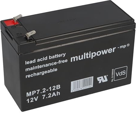 Ersatzakku für Belkin Regulator Pro Gold F6C325g220V Markenakku VDs MP 12V 7,2Ah 6,3mm