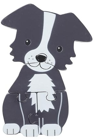 Sheepdog Mini Wooden Puzzles - My First Puzzles, Jigsaw Puzzle Games with Sea life Animal - Educational Toys For 1 Year Old + Toddler, Montessori Early Development & Activity Toys by Orange Tree Toys