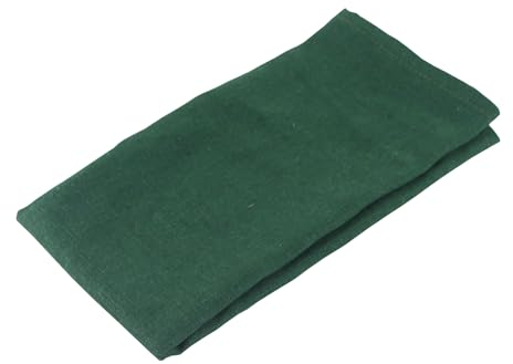 SYSUII Leinenservietten Stoffservietten-12 Stück 30 * 40cm Rustikale wiederverwendbar Servietten Dekorative Tischservietten Serviette Tischdekoration für Hochzeitsfeier Party Dekoration -dunkelgrün