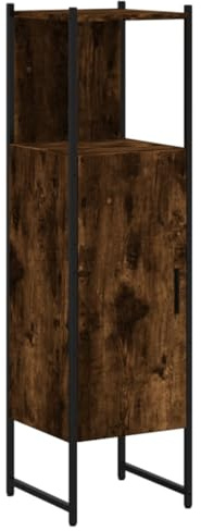 vidaXL Badschrank Räuchereiche 33x33x120,5 cm Holzwerkstoff