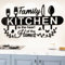 Adesivi Murali Cucina - DIY Adesivi Cucina Decorativi Ristorante Adesivi per Cucina Decorazioni Cucina per Soggiorno Adesivi da Parete Camera da Letto Scritte Adesive Per Pareti (Nero, 35 * 70cm)