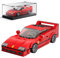Mould King 27038 Technik Speed Champion Auto Bausteine F40 Rennwagen Klemmbausteine Sportwagen Bauspielzeug mit Acryl Vitrine Modellautos zum Sammeln (338 Teile)