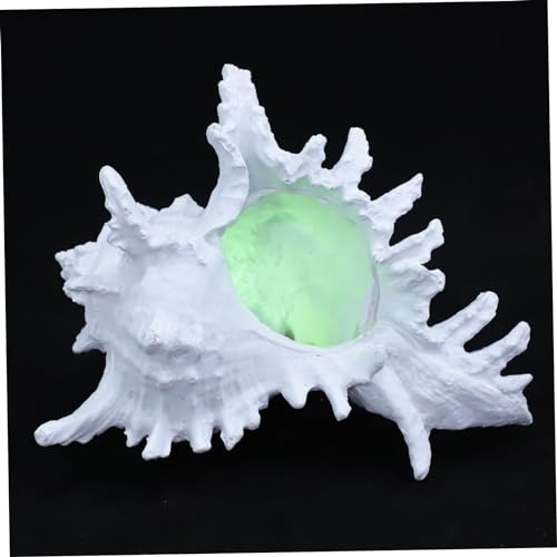 ULDIGI 1 Stück Dekorative Muschel Aus Kunstharz Leuchtende Muscheldekoration Für Innenbereich Kreative Bastelornament