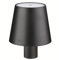 cilio LED-Flaschenlampe LUCE | Lampenschirm für Flaschenhals bis Ø 3 cm | Flaschen Aufsatz mit Touch-Sensor | Dimmbar | Bis 13 h Leuchtdauer | Metall/Kunststoff | Höhe: 13,5 cm/Ø 11 cm | Schwarz