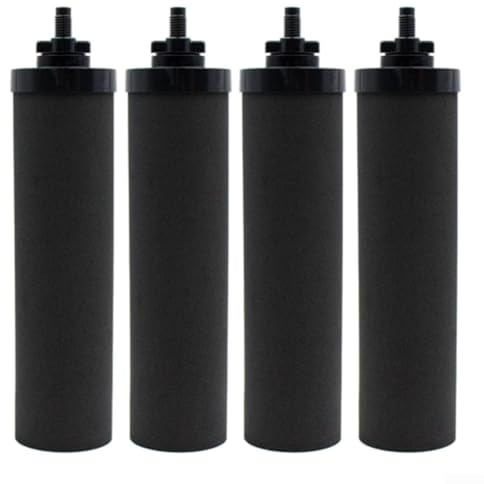 Lot de 4 filtres à eau à charbon actif de rechange pour système de filtre à gravité BB9-2, pour voyage, extérieur