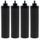 Lot de 4 filtres à eau à charbon actif de rechange pour système de filtre à gravité BB9-2, pour voyage, extérieur