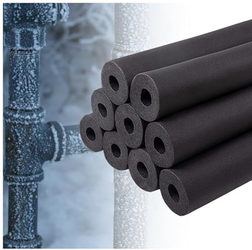 CMJYMX Tube D'isolation Anti-Gel D'extérieur, Tube D'isolation De Tuyau, Tube Isolation Phonique Tuyau, Tube Flexible en Mousse, Épaisseur: 20.0mm, Longueur 180 Cm(32mmx9mmx180cm)