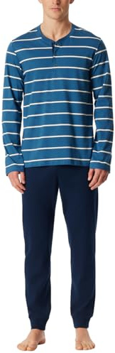 Schiesser Herren Langer Schlafanzug Pyjama Lang - 159633