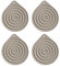 4 Stück Kochplatten zum Warmhalten von Lebensmitteln, Tellerwärmer elektrisch, Mikrowellentellerwärmer, Tellerwärmer, Kochplatten zum Warmhalten von Lebensmitteln, ideal für Backofen, heiße Pfanne,