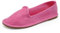 IF Fashion Ballerine Friulane 608 - Zapatos venecianos de terciopelo sintético para mujer, 8091 Fucsia Rosa Barbie, 40 EU Stretta