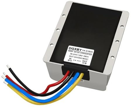 Fuente aislada de Alta Potencia CC, convertidor de Equipos for vehículos de 12V/24V/36V/48V/60V/80V/100V a 24V 20A(18-36V to 24V 20A)