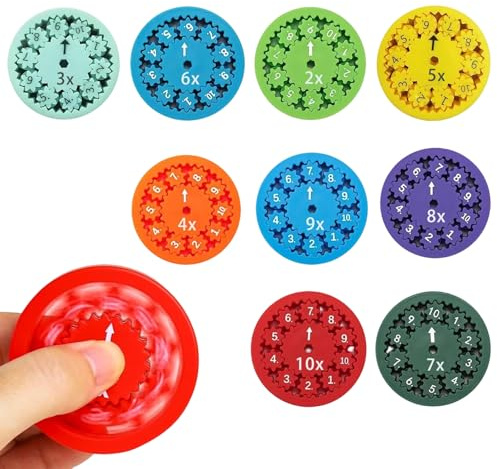 9 Stück Rotierendes Hand-Accessoire mit Zahlen-Design, Kompakte Größe