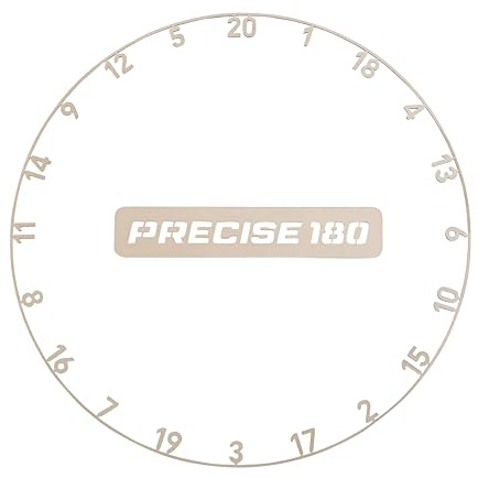 Precise180 - Onepiece Zahlenring - Premium Dartzahlenring aus 2mm dicken Stahl - 16 Farben - Dartscheiben Nummernring - Dartzubehör