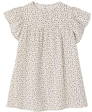 Vertbaudet Kurzärmeliges Kleid mit Volantärmeln Mädchen