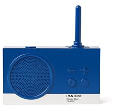 Lexon TYKHO 3 Tragbarer Bluetooth-Lautsprecher und Post FM-Radio, wasserdicht mit wiederaufladbarem Akku (klassisches Blau)