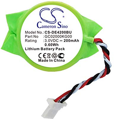 CS-DE4200BU Akku, 200 mAh, kompatibel mit [Dell] Latitude E4200, Latitude E4300, ersetzt GC02000KG00
