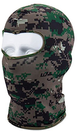 Sturmhaube/Gesichtsmaske für den Winter, für Outdoor-Sport, Motorradfahren, Fahrradfahren, Unisex , Digital Camouflage, Einheitsgröße