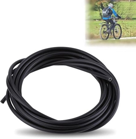 Bicycle Brake Cable, 4mm Universal Bike Shifting Housing Kit, Bicycle Brake Cable Replacement Accessory Wires for Mountain and Road Bike (Black)