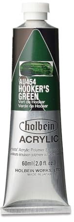 Holbein : Heavy Body : Acrylic Paint : 60ml : Hooker's Green
