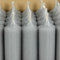 Bütic GmbH Stabkerzen durchgefärbt 100mm x Ø 22mm, Kerzen hochgereinigt, Brenndauer 4h, geruchsneutral, rußarm mit rückstandsfreiem Abbrand, Farbe:Grau, Set mit:16 Stück