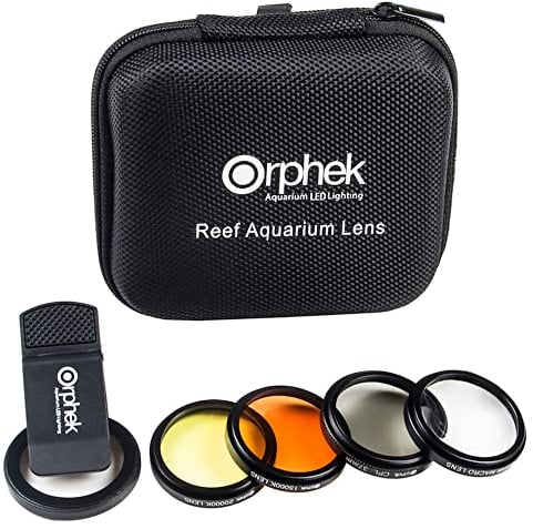 ORPHEK LENS – Kit for Smartphones – 4 Included: Macro, CPL 37mm Polarized, 15,000k Orange, 20,000k Yellow – For ALL smartphone models: iphone, samsung, huawei, google pixel, tablets and more!