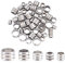 UNICRAFTALE 50Stk 4/5/6/7/8mm 304 Edelstahl Perlen Gerillte Säule Metallperlen Zwischenperlen Säule Spacer Perlen Für Schmuckherstellung DIY Bastelzubehör Etwa 3-6 mm Loch