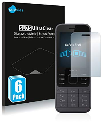 Savvies 6 Stück Schutzfolie für Nokia 6300 2020 Displayschutz-Folie Ultra-Transparent