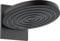 hansgrohe wassersparende Kopfbrause Pulsify S, Sparduschkopf (EcoSmart), Brausekopf 260mm, Duschkopf mit Wandanschluss, Regendusche mit 2 Strahlarten, Mattschwarz