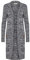 OXMO OXPhiletta Damen Lange Strickjacke Grobstrick Cardigan Longstrickjacke aufgesetzte Taschen 100% Baumwolle Regular fit, Größe:M, Farbe:Insignia B (791991)
