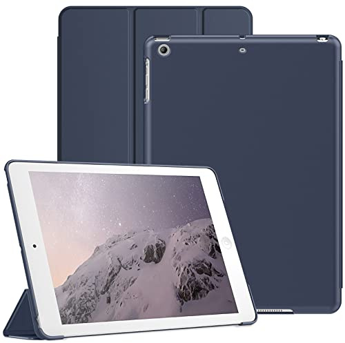 JETech Hülle für iPad Air 1. Gen, Navy | PC-Hartschale, Soft-Touch Oberfläche, Tablet-Ständer, Stoßschutz