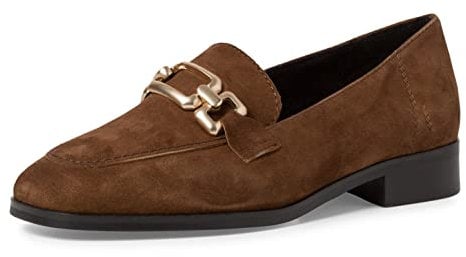 Tamaris Damen Slipper, Frauen Slip On,TOUCHit-Fußbett,Businessschuhe,Slip-ons,Slipper,Mokassins,Halbschuhe,Slides,Loafer,Tobacco,41 EU