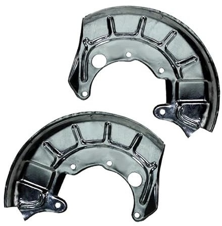 ATEC Germany 2x Ankerblech vorne links & rechts Spritzbelch Deckblech für Bremsscheibe Kompatibel mit VW GOLF 2, GOLF 3 (1H1) (1E7) (1H5), GOLF 4 Cabrio (1E7), JETTA (19E, 1G2, 165), VENTO