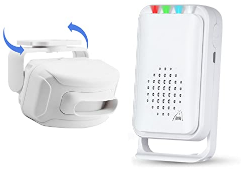Motion Sensor Detector Door Chime for Business Store Entry Alert, Welcome Buzzer Monitor Doorbell Alarm for Home Elderly (Driveway Version)
